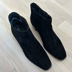 Aquatalia Suede Black Chelsea Boots Size 11
